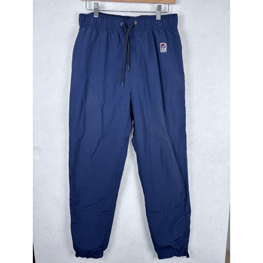 Stussy Patta Track Pants Sz Med Navy Streetwear Joggers Nylon Gym Athletic